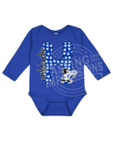 Holton Infant Long Sleeve Paw H Onesie