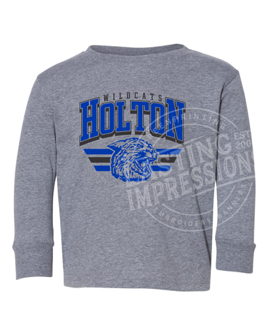 Holton Toddler Grey Long Sleeve Tee