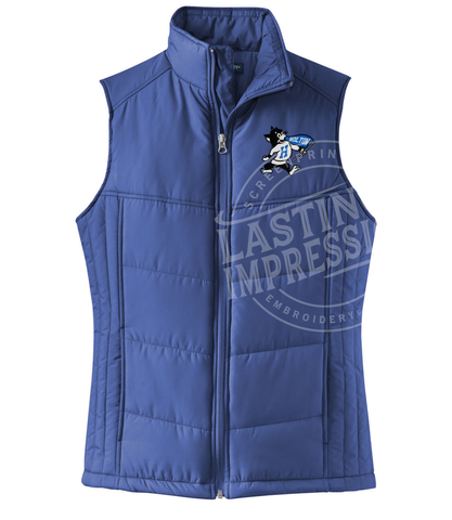 Holton Ladies Old Willie Blue Puffer Vest