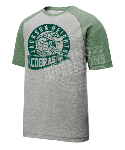 Jackson Heights Sportek Raglan Pennant Tee