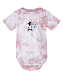 Holton Pink Tie Dye Onesie