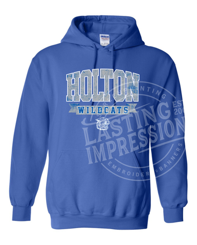 Holton Wildcat Royal Hooded Sweatshirt