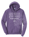 Royal Valley Heather Purple Hooded Sweatshirt