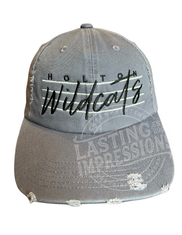 Holton Blue Unstructured Lines Hat