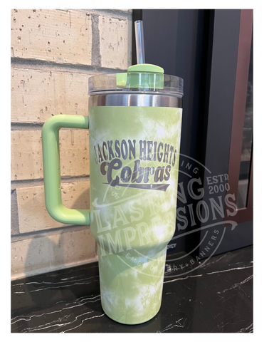 Jackson Heights Engraved Tumbler - Tie Dye 40 oz