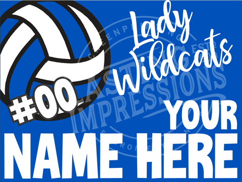 Volleyball Yard Sign