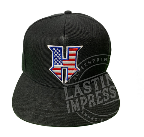 Holton Flatbill Flag Black Hat