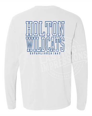 Holton Wildcat Comfort Color Long Sleeve