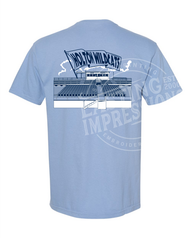 Holton Wildcat Stadium Blue Tee