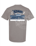 Holton Wildcat Stadium Grey Tee